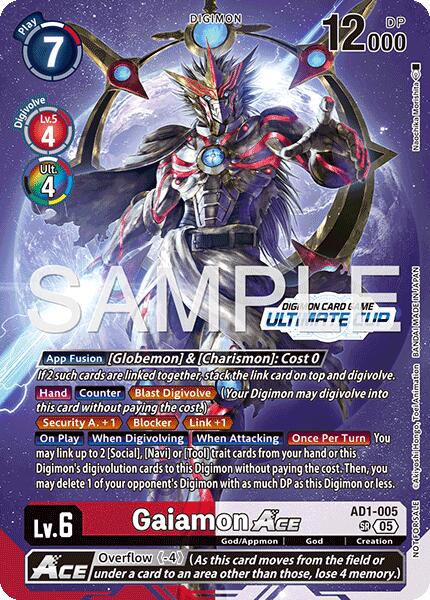 Gaiamon ACE [AD1-005] (Ultimate Cup 26-27 Season 2) [Advanced Booster Digimon Generation] | Shuffle n Cut Hobbies & Games