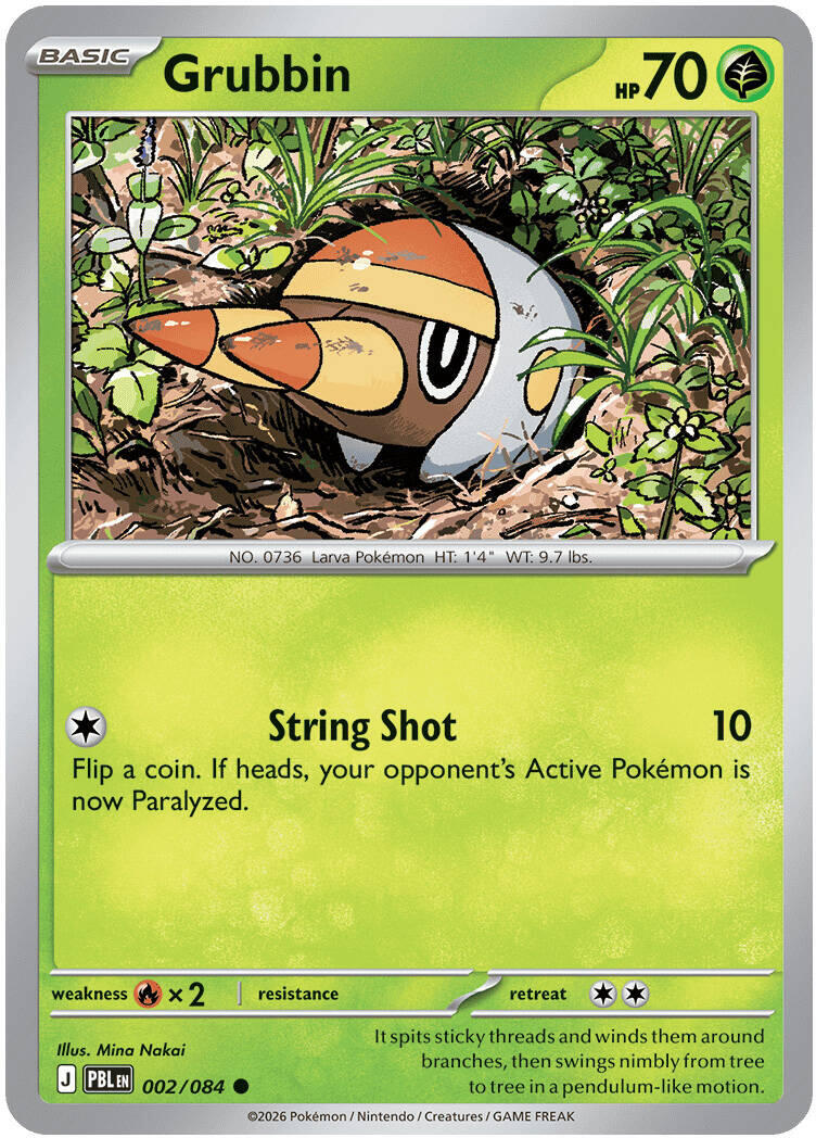 Grubbin (002/084) [Mega Evolution: Pitch Black] | Shuffle n Cut Hobbies & Games