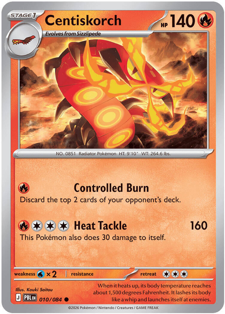 Centiskorch (010/084) [Mega Evolution: Pitch Black] | Shuffle n Cut Hobbies & Games