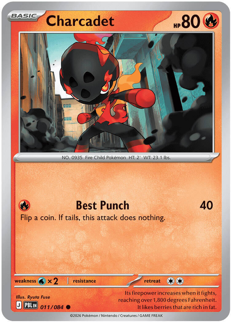 Charcadet (011/084) [Mega Evolution: Pitch Black] | Shuffle n Cut Hobbies & Games