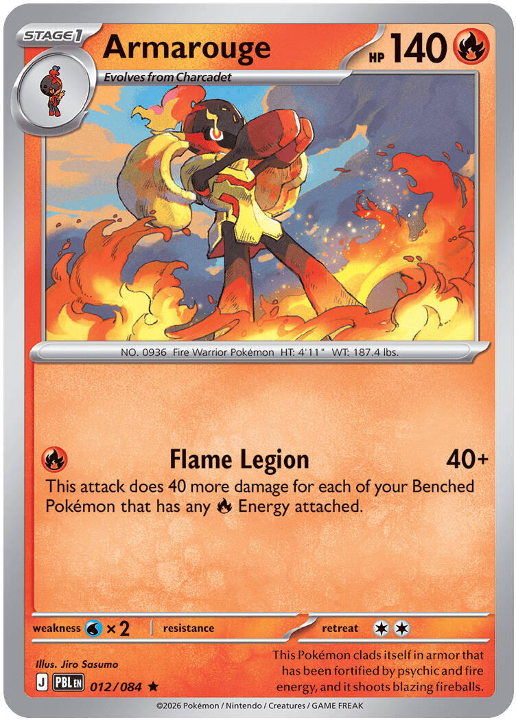 Armarouge (012/084) [Mega Evolution: Pitch Black] | Shuffle n Cut Hobbies & Games