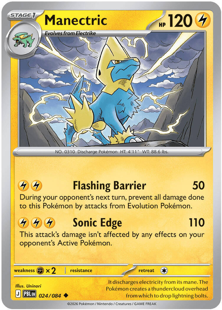 Manectric (024/084) [Mega Evolution: Pitch Black] | Shuffle n Cut Hobbies & Games