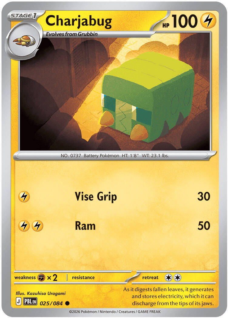 Charjabug (025/084) [Mega Evolution: Pitch Black] | Shuffle n Cut Hobbies & Games