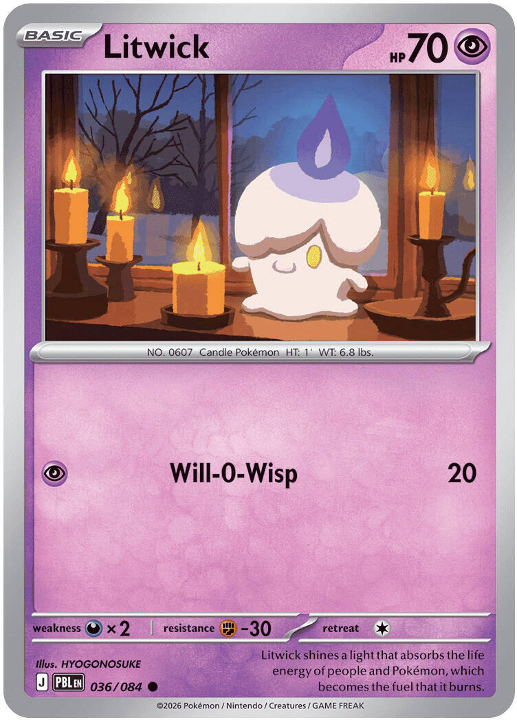 Litwick (036/084) [Mega Evolution: Pitch Black] | Shuffle n Cut Hobbies & Games