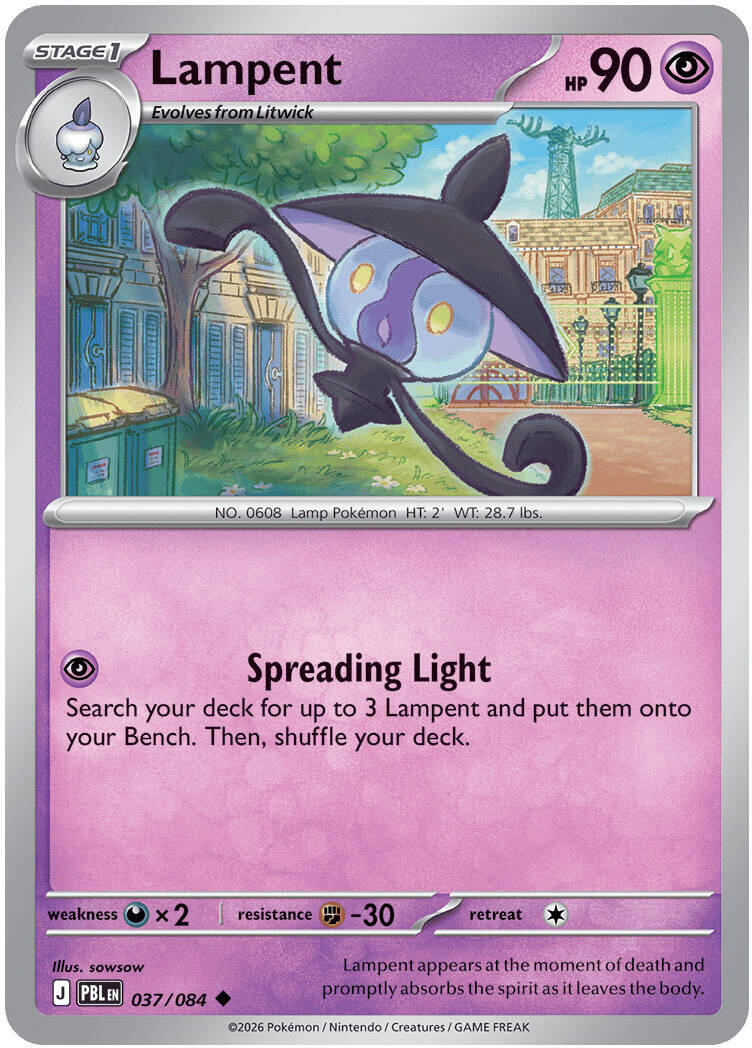 Lampent (037/084) [Mega Evolution: Pitch Black] | Shuffle n Cut Hobbies & Games