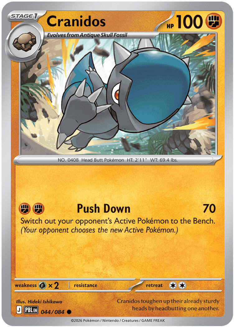 Cranidos (044/084) [Mega Evolution: Pitch Black] | Shuffle n Cut Hobbies & Games