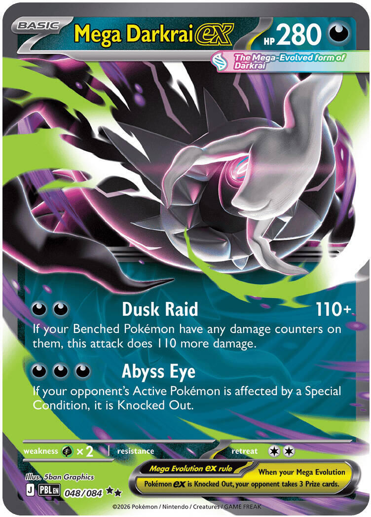 Mega Darkrai ex (048/084) [Mega Evolution: Pitch Black] | Shuffle n Cut Hobbies & Games