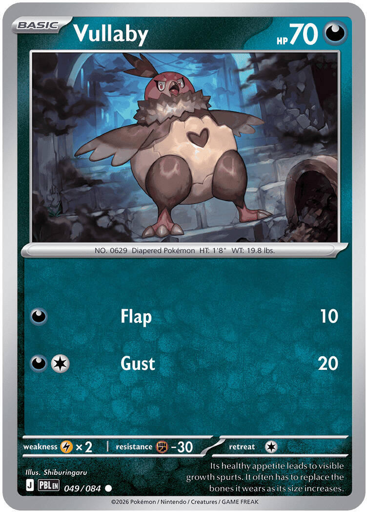 Vullaby (049/084) [Mega Evolution: Pitch Black] | Shuffle n Cut Hobbies & Games