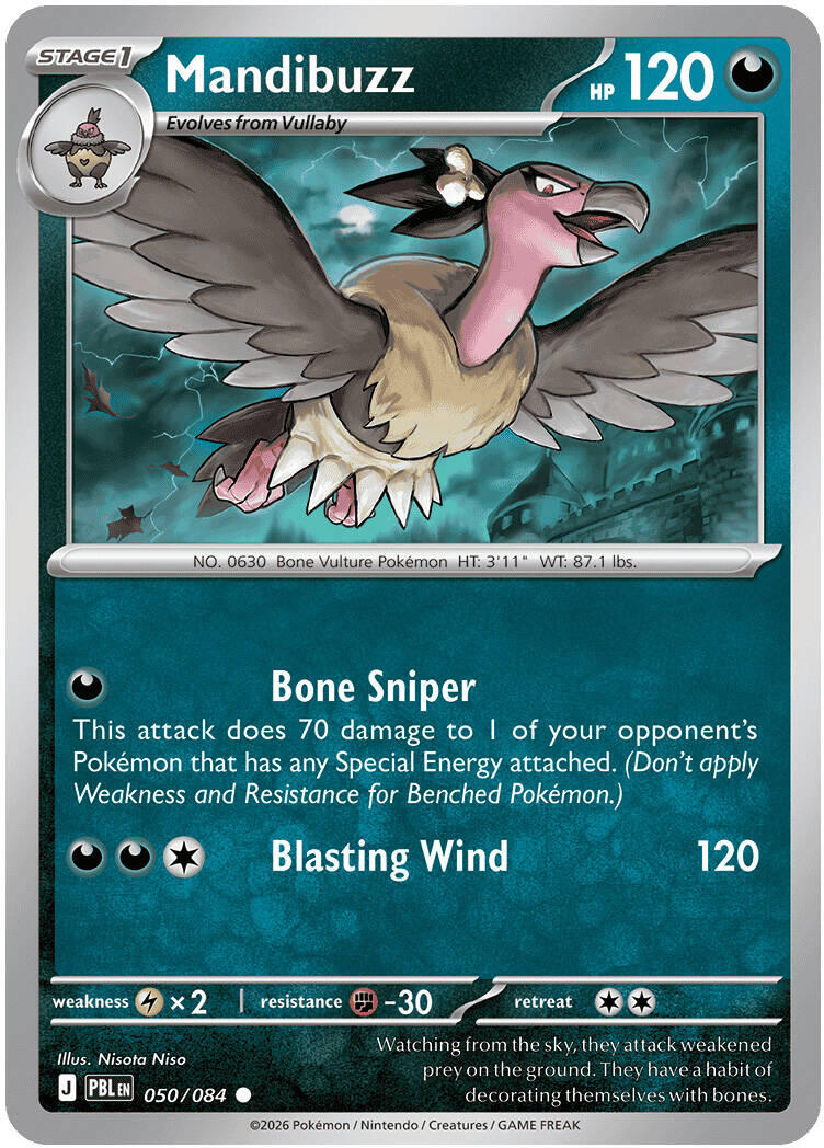 Mandibuzz (050/084) [Mega Evolution: Pitch Black] | Shuffle n Cut Hobbies & Games