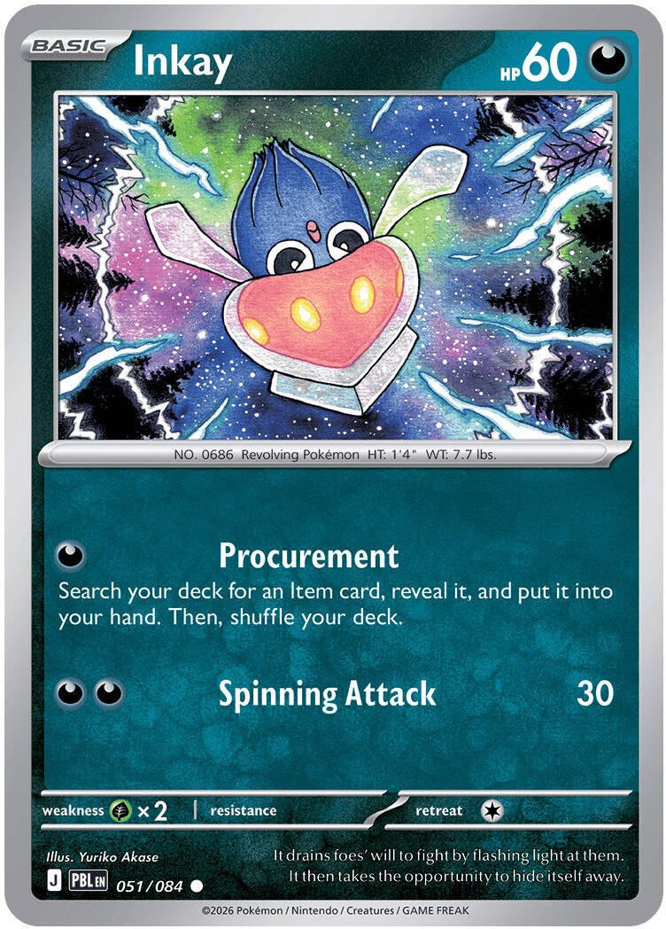 Inkay (051/084) [Mega Evolution: Pitch Black] | Shuffle n Cut Hobbies & Games