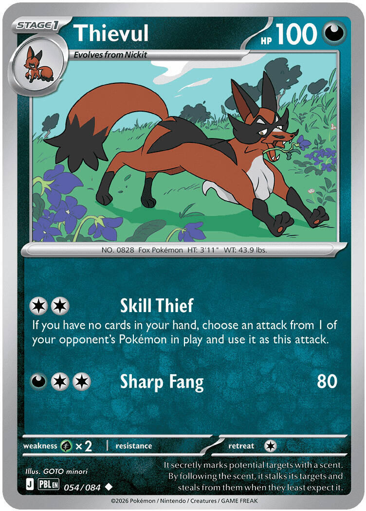 Thievul (054/084) [Mega Evolution: Pitch Black] | Shuffle n Cut Hobbies & Games