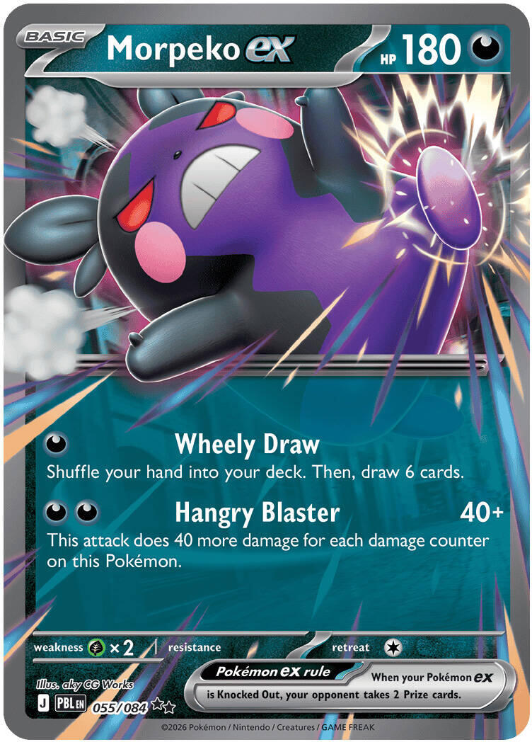 Morpeko ex (055/084) [Mega Evolution: Pitch Black] | Shuffle n Cut Hobbies & Games