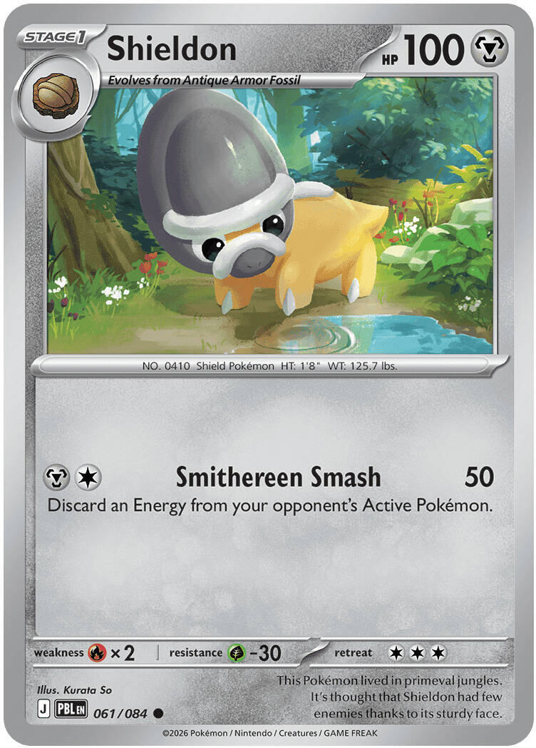 Shieldon (061/084) [Mega Evolution: Pitch Black] | Shuffle n Cut Hobbies & Games