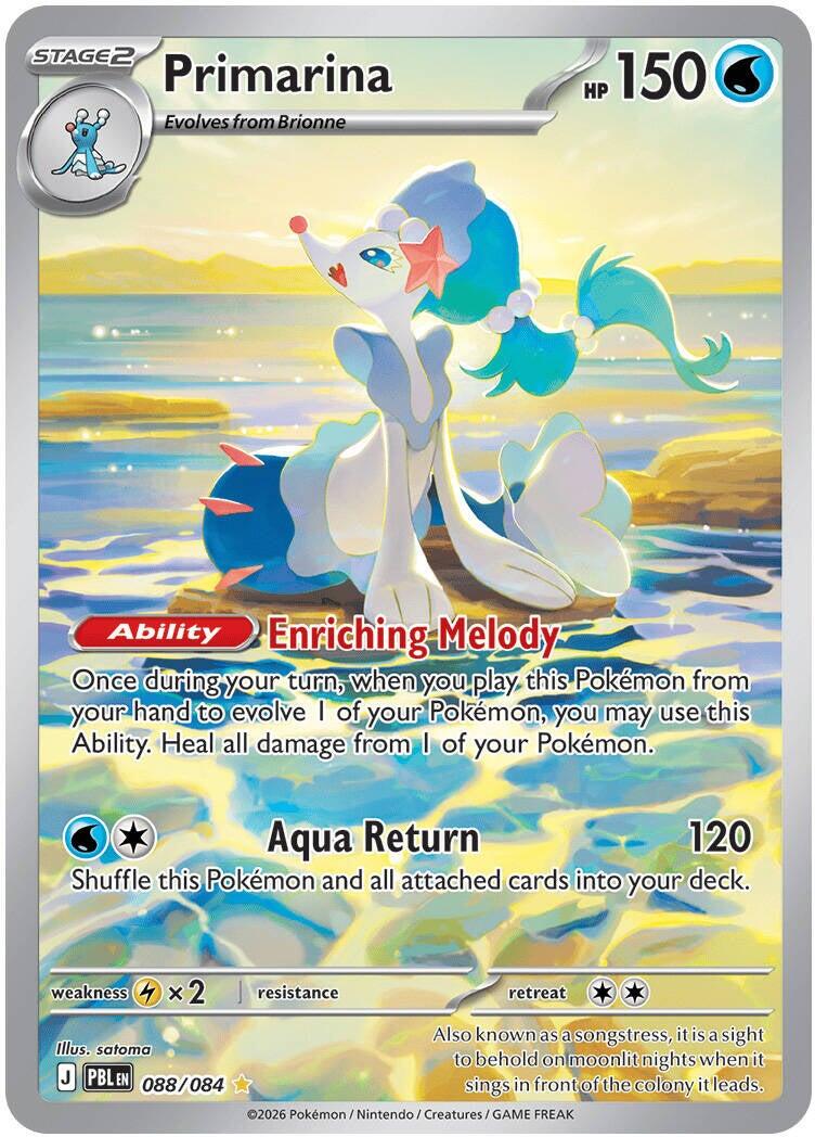 Primarina (088/084) [Mega Evolution: Pitch Black] | Shuffle n Cut Hobbies & Games