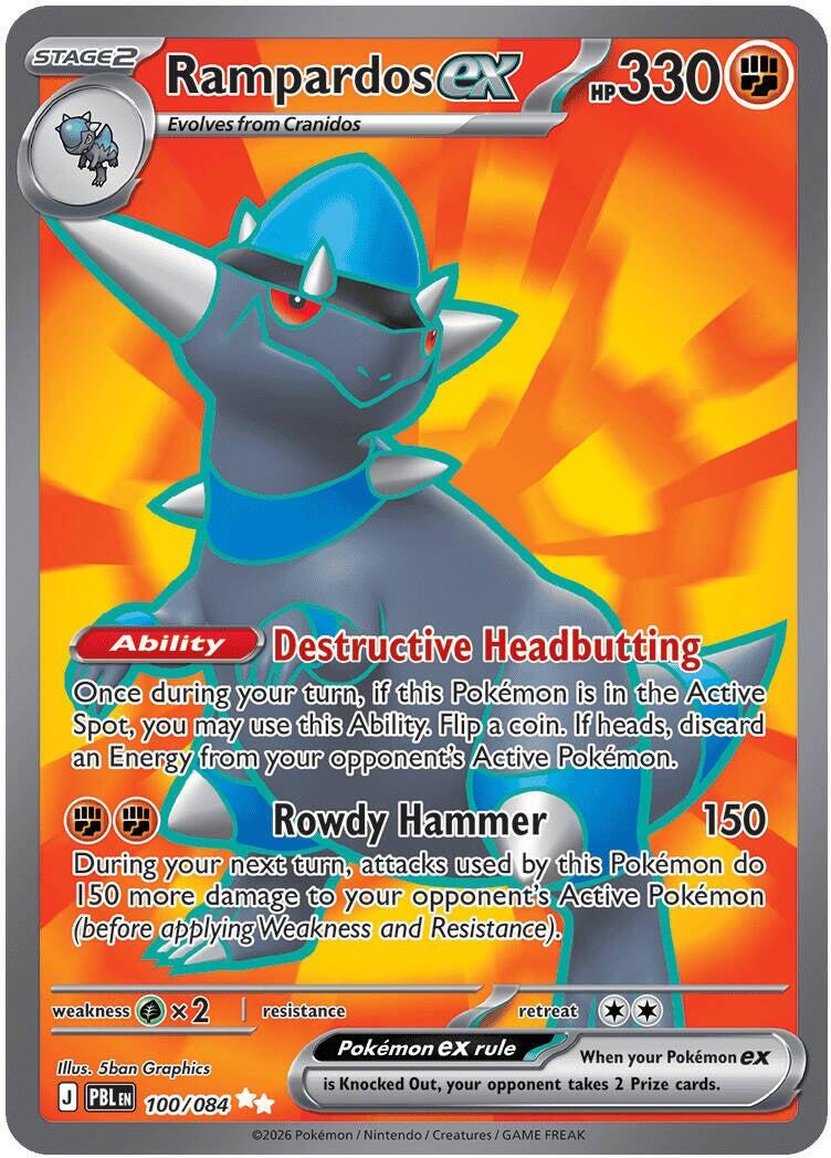 Rampardos ex (100/084) [Mega Evolution: Pitch Black] | Shuffle n Cut Hobbies & Games