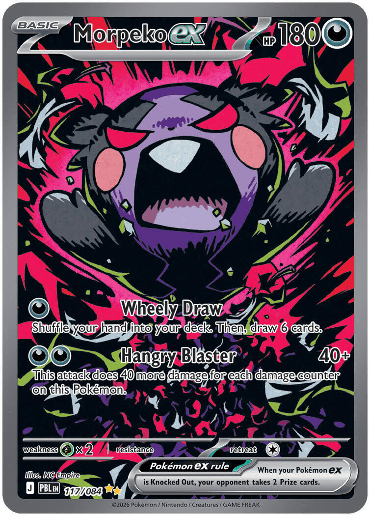 Morpeko ex (117/084) [Mega Evolution: Pitch Black] | Shuffle n Cut Hobbies & Games