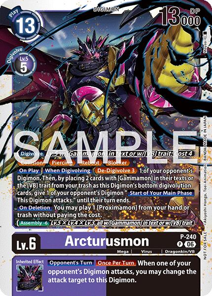 Arcturusmon [P-240] (Official Store Tournament 2026 Vol. 3 Participant) [Promotional Cards] | Shuffle n Cut Hobbies & Games