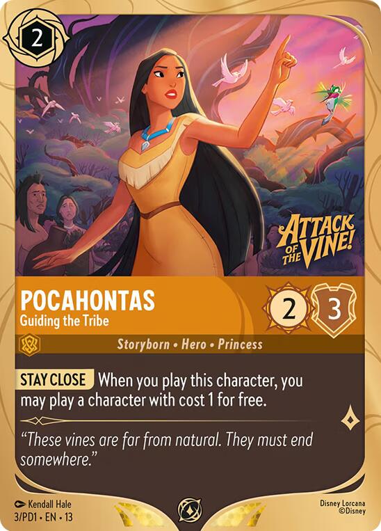 Pocahontas - Guiding the Tribe (3) [Promo Cards] | Shuffle n Cut Hobbies & Games