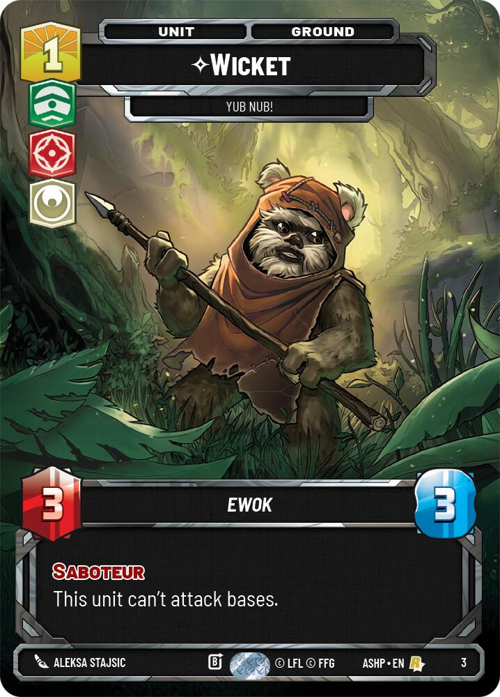 Wicket - Yub Nub! (3) (3) [Ashes of the Empire Weekly Play Promos] | Shuffle n Cut Hobbies & Games