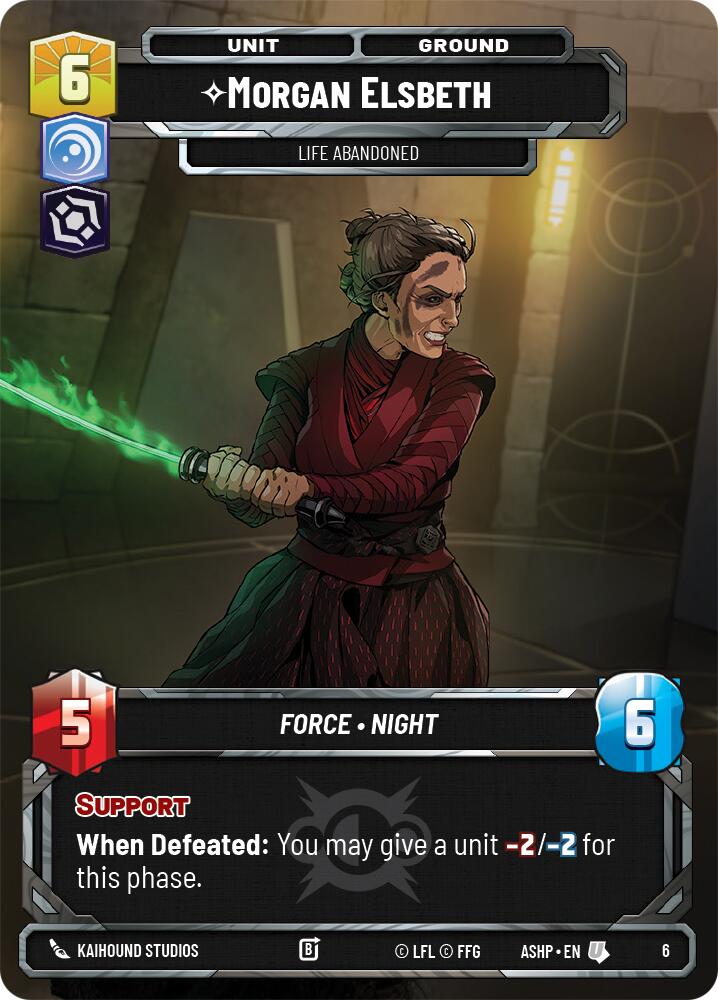 Morgan Elsbeth -Life Abandoned (6) (6) [Ashes of the Empire Weekly Play Promos] | Shuffle n Cut Hobbies & Games