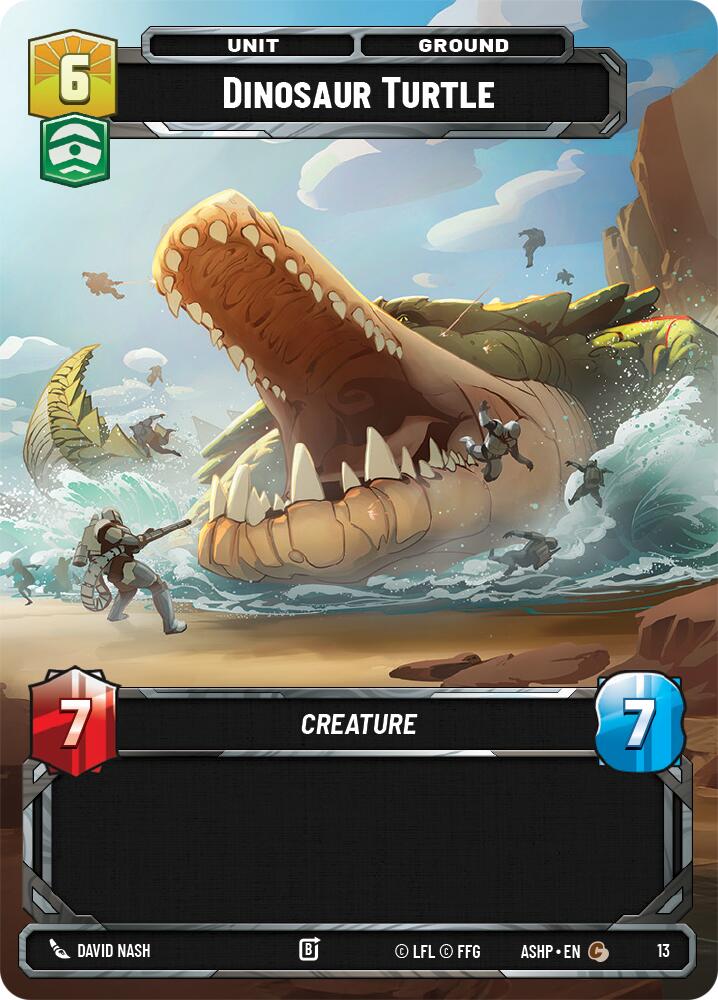 Dinosaur Turtle (13) (13) [Ashes of the Empire Weekly Play Promos] | Shuffle n Cut Hobbies & Games