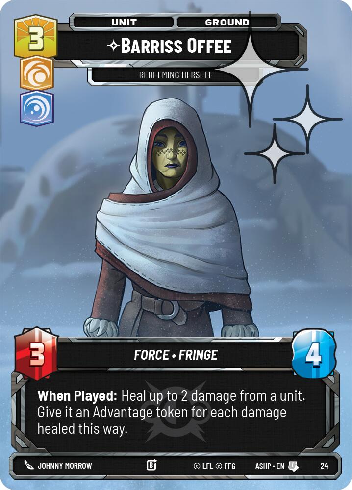 Barriss Offee (24) (Foil) (24) [Ashes of the Empire Weekly Play Promos] | Shuffle n Cut Hobbies & Games