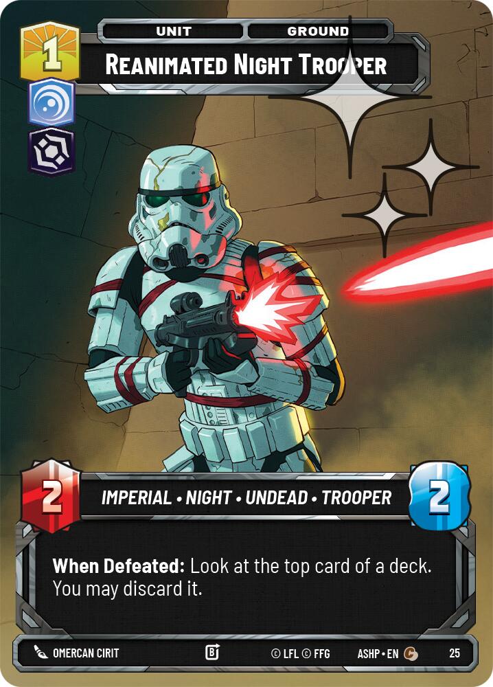 Reanimated Night Trooper (25) (Foil) (25) [Ashes of the Empire Weekly Play Promos] | Shuffle n Cut Hobbies & Games
