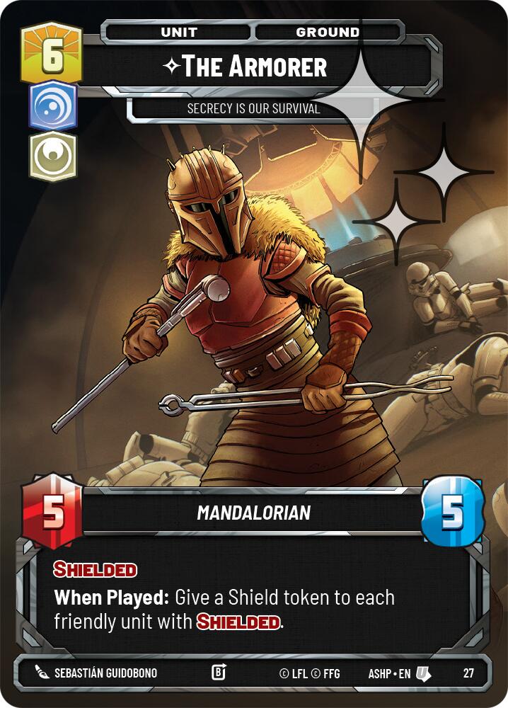 The Armorer - Secrecy is Our Survival (27) (Foil) (27) [Ashes of the Empire Weekly Play Promos] | Shuffle n Cut Hobbies & Games