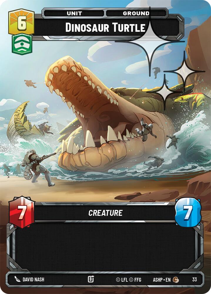 Dinosaur Turtle (33) (Foil) (33) [Ashes of the Empire Weekly Play Promos] | Shuffle n Cut Hobbies & Games