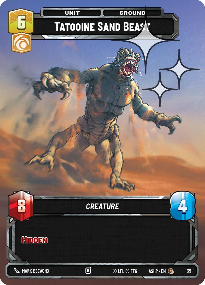 Tatooine Sand Beast (39) (Foil) (39) [Ashes of the Empire Weekly Play Promos] | Shuffle n Cut Hobbies & Games