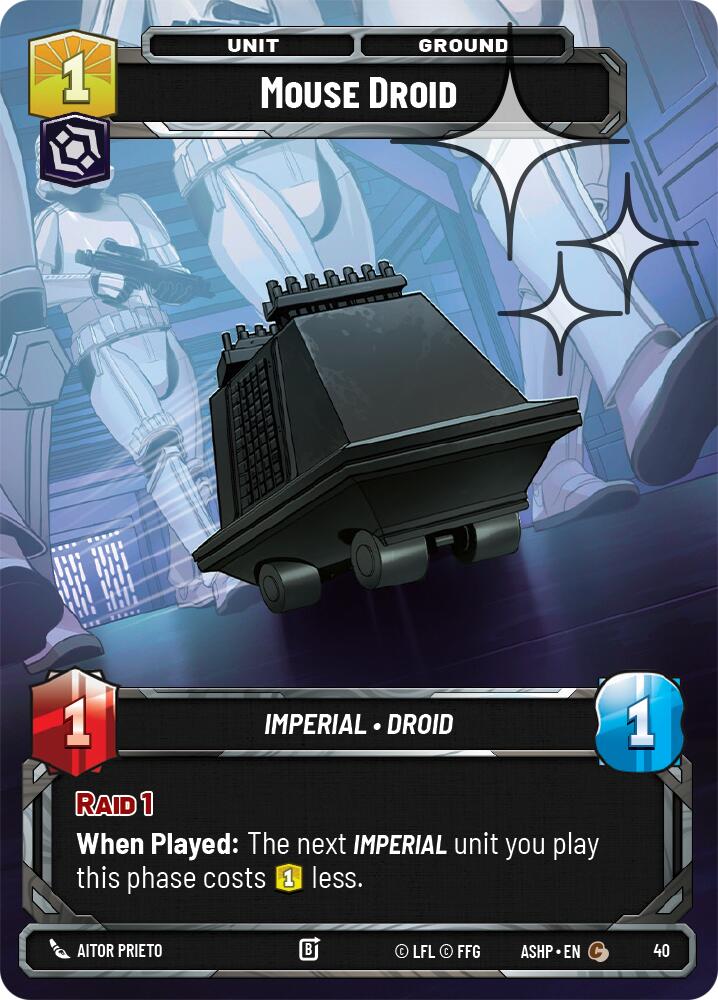 Mouse Droid (40) (Foil) (40) [Ashes of the Empire Weekly Play Promos] | Shuffle n Cut Hobbies & Games