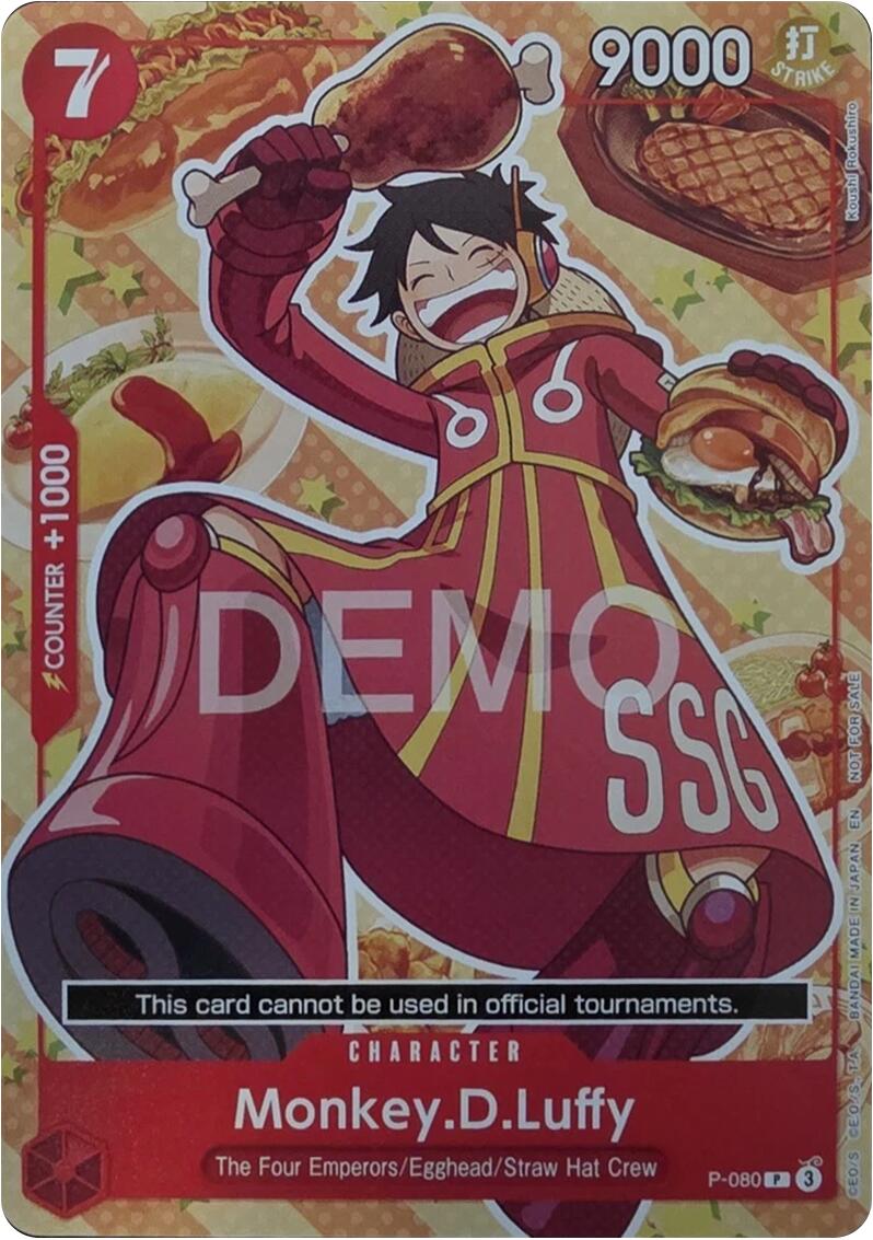 Monkey.D.Luffy (P-080) [One Piece Demo Deck Cards] | Shuffle n Cut Hobbies & Games