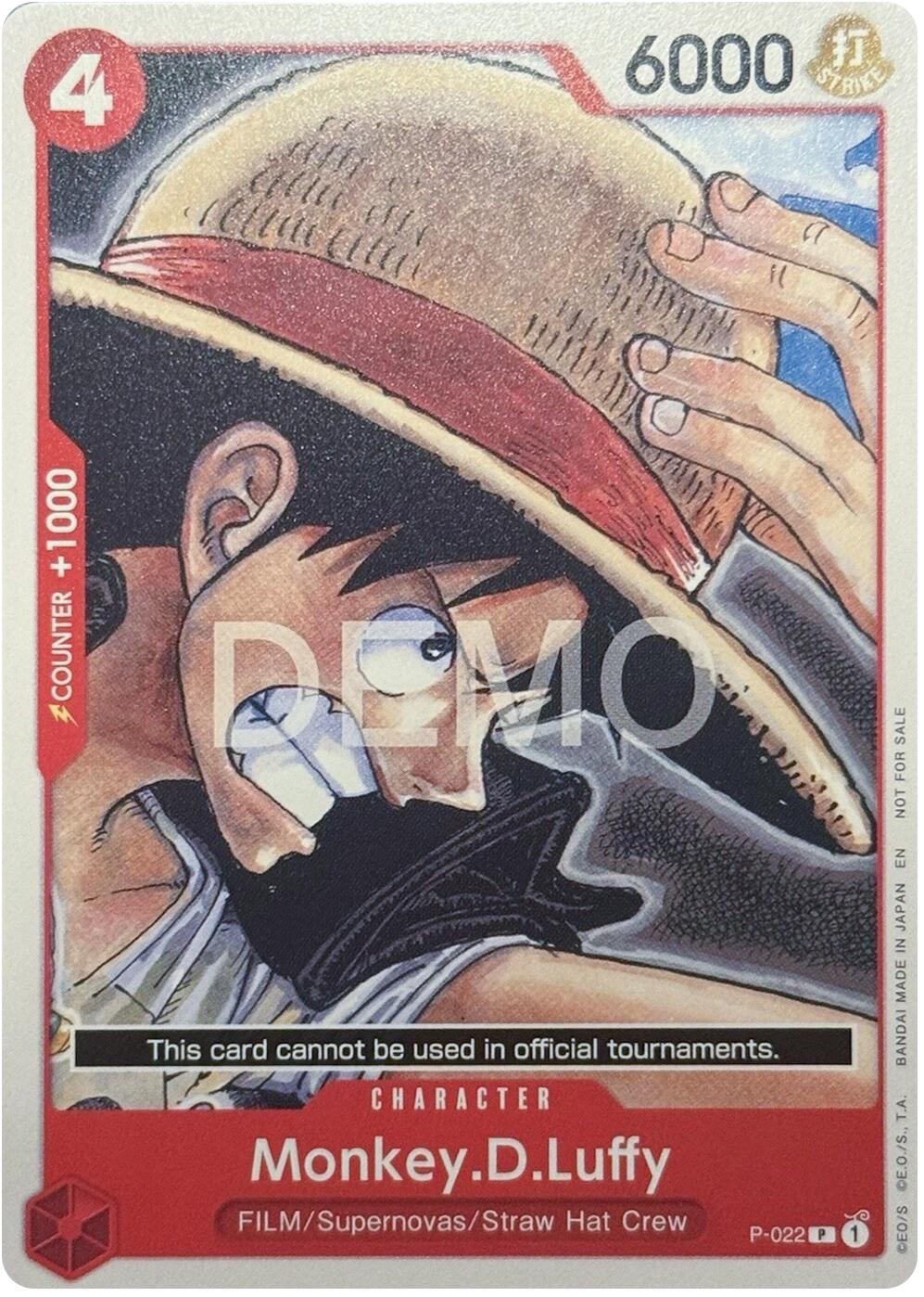 Monkey.D.Luffy (P-022) [One Piece Demo Deck Cards] | Shuffle n Cut Hobbies & Games