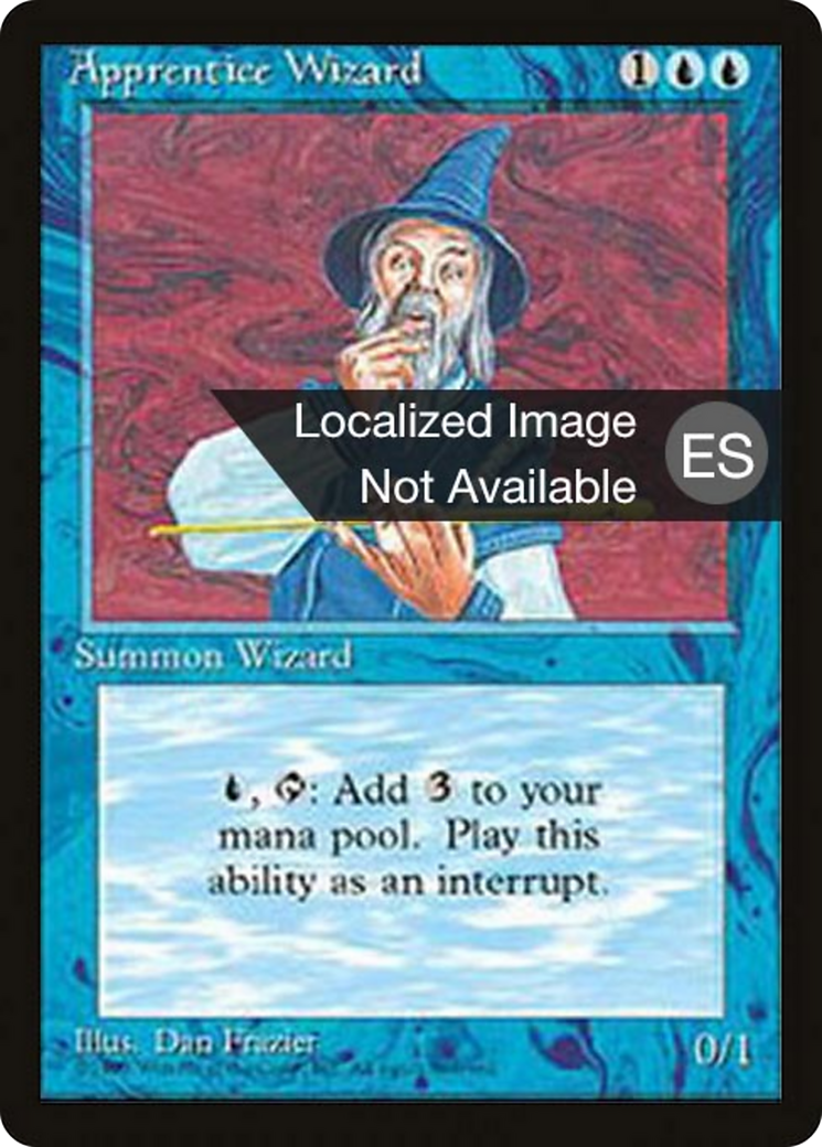 Apprentice Wizard [Fourth Edition Foreign Black Border] | Shuffle n Cut Hobbies & Games