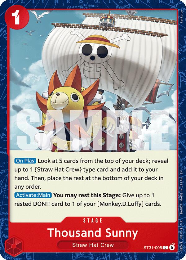 Thousand Sunny [Starter Deck: RED Monkey.D.Luffy] | Shuffle n Cut Hobbies & Games