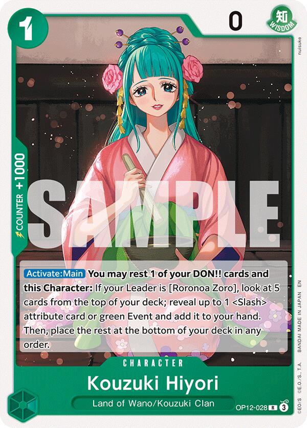 Kouzuki Hiyori [Starter Deck: GREEN Roronoa Zoro] | Shuffle n Cut Hobbies & Games