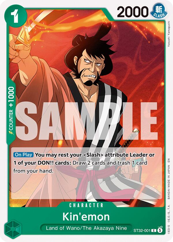 Kin'emon [Starter Deck: GREEN Roronoa Zoro] | Shuffle n Cut Hobbies & Games
