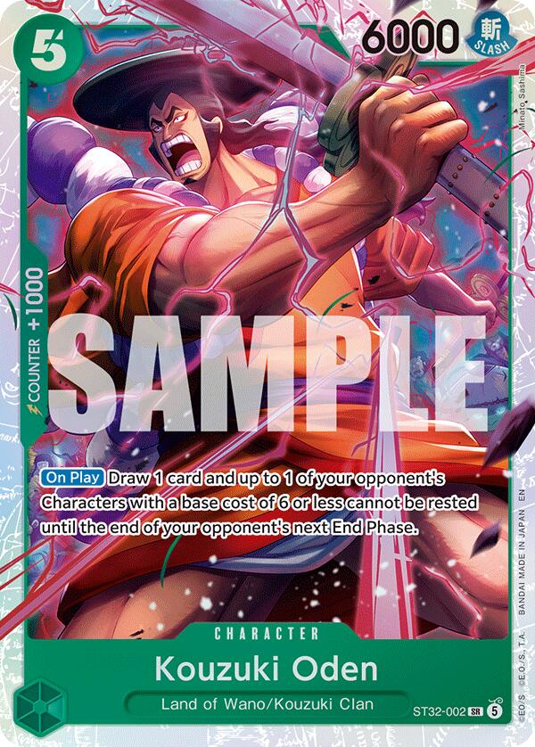 Kouzuki Oden [Starter Deck: GREEN Roronoa Zoro] | Shuffle n Cut Hobbies & Games