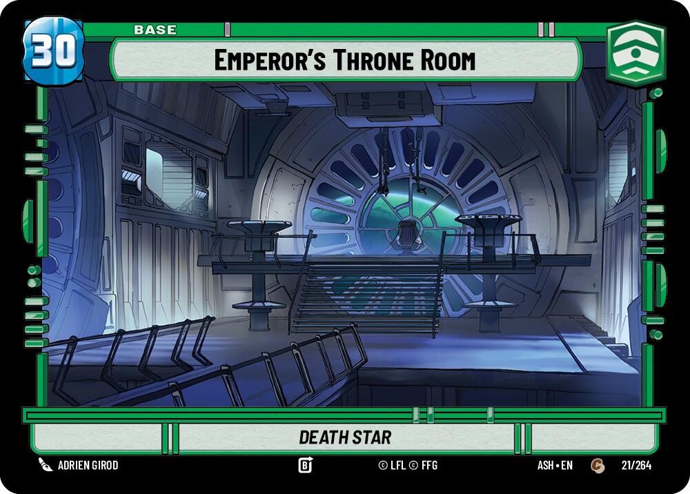 Emperor's Throne Room // Mandalorian (21/264 // T01) (21/264 // T01) [Ashes of the Empire] | Shuffle n Cut Hobbies & Games
