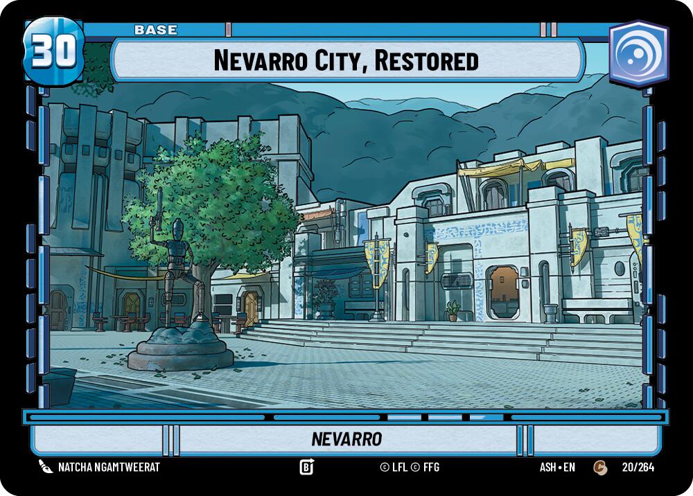 Nevarro City, Restored // Shield (20/264 // T03) (20/264 // T03) [Ashes of the Empire] | Shuffle n Cut Hobbies & Games