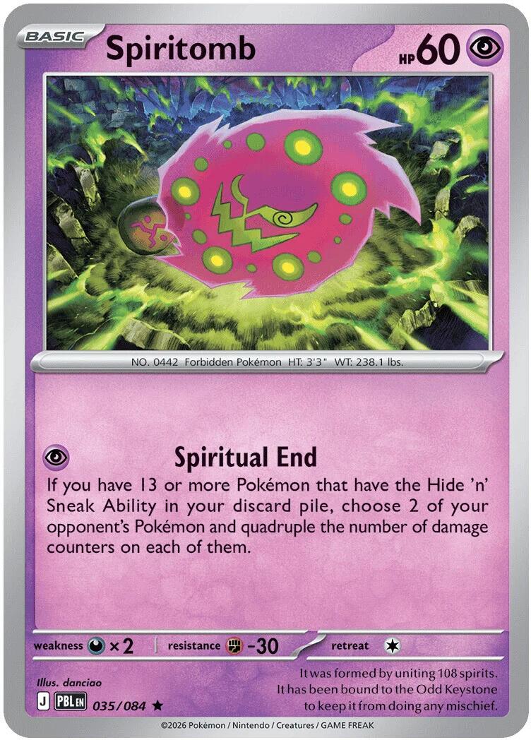 Spiritomb (035/084) (Deck Exclusive) [Mega Evolution: Pitch Black] | Shuffle n Cut Hobbies & Games