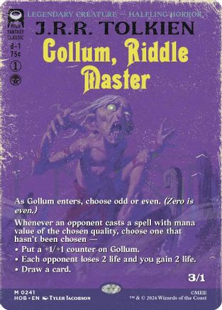 Gollum, Riddle Master (Borderless) [The Hobbit] | Shuffle n Cut Hobbies & Games