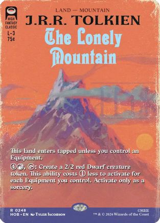 The Lonely Mountain (Borderless) (0248) [The Hobbit] | Shuffle n Cut Hobbies & Games