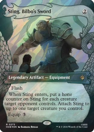 Sting, Bilbo's Sword (Showcase) (Surge Foil) [The Hobbit] | Shuffle n Cut Hobbies & Games