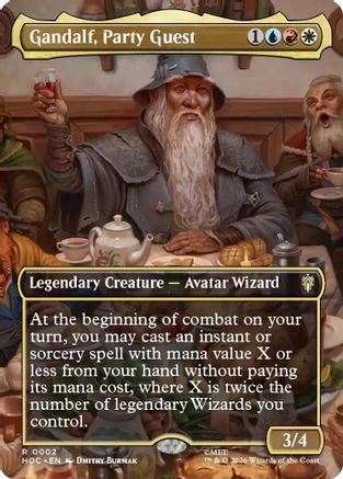 Gandalf, Party Guest (Borderless) [The Hobbit: Eternal-Legal] | Shuffle n Cut Hobbies & Games