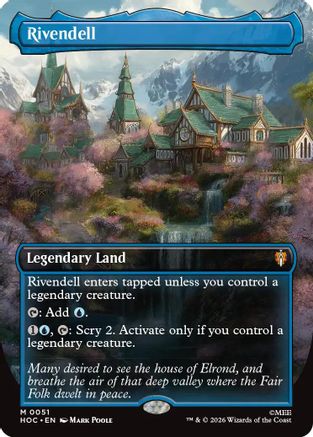 Rivendell (Borderless) [The Hobbit: Eternal-Legal] | Shuffle n Cut Hobbies & Games