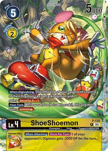 ShoeShoemon [P-135] (Digimon Liberator D-Storage Set) [Promotional Cards] | Shuffle n Cut Hobbies & Games