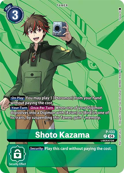 Shoto Kazama [P-133] (Digimon Liberator D-Storage Set) [Promotional Cards] | Shuffle n Cut Hobbies & Games