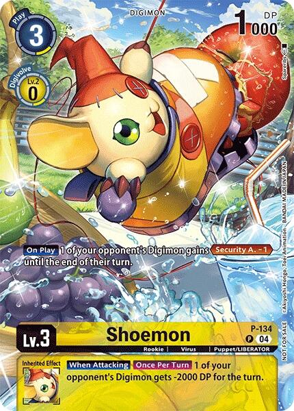 Shoemon [P-134] (Digimon Liberator D-Storage Set) [Promotional Cards] | Shuffle n Cut Hobbies & Games