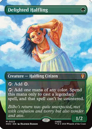 Delighted Halfling (Borderless) [The Hobbit: Eternal-Legal] | Shuffle n Cut Hobbies & Games